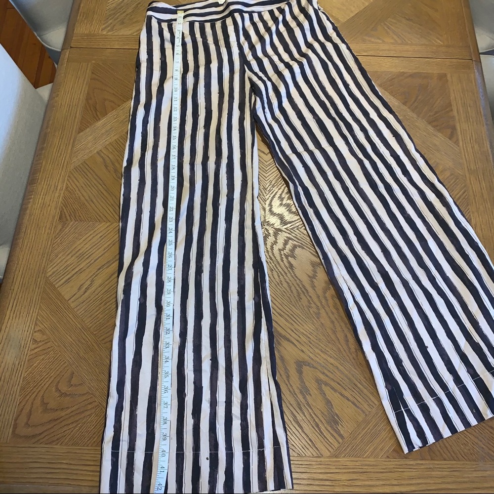 Wide leg trouser pants